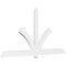 Ekena Millwork Redmond Architectural Grade PVC Gable Bracket, 108"W x 54"H x 2"D x 6"F, 12/12 Pitch GBP108X54X0206RED00 - alternate 1
